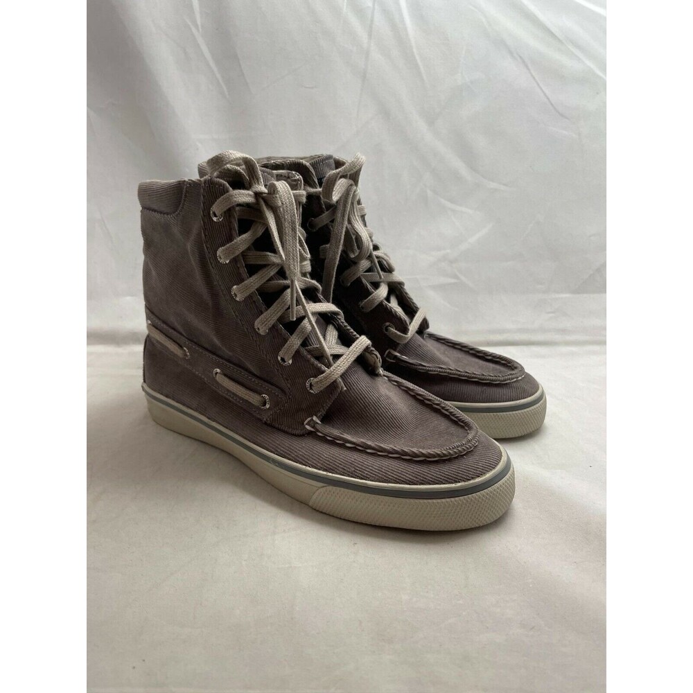 Sperry top Sider 9774175 Gray Corduroy High top Sneakers Women's US 7M